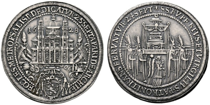 Salzburg, Erzbistum
Paris Graf von Lodron 1619-1653
Taler 1628. Auf die Domwei...