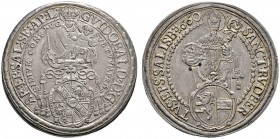 Salzburg, Erzbistum
Guidobald von Thun und Hohenstein 1654-1668
Taler 1660. Zöttl 1798, Probszt 1477, Dav. 3505. -Walzenprägung-
feine Patina, sehr...