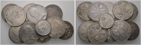 Lots
11 Stücke: Maria Theresia, Taler 1780 -Wien- (IC-FA); Franz II., Taler 1820 A sowie Kronentaler 1794 A, 1797 B, 1797 C, 1797 G, 1796 H und 2x 17...
