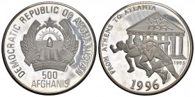 Afghanistan 1996 500 Afghanis in Silber 20g unzn ab Proof m