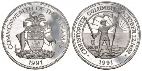 Bahamas 1991 5 Dollar Gold 19.44g selten KM 132 Proof