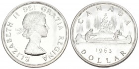 Canada 1963 1 Dollar Silber 23.23g selten KM 54 unz