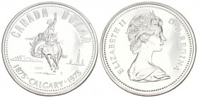 Canada 1975 1 Dollar Silber 23.3g Columbia KM 97 Proof