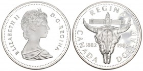 Canada 1982 1 Dollar Silber 23.3g Columbia KM 133 Proof