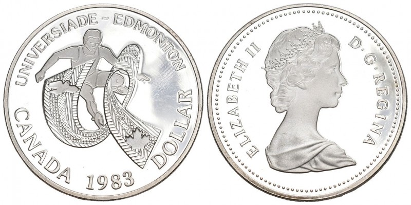 Canada 1983 1 Dollar Silber 23.3g Columbia KM 138 Proof