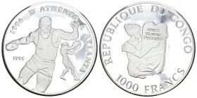 Conco 1995 1000 Francs Silber 20g KM 23 Proof