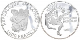 Conco 1997 1000 Francs Silber 15g KM 39 Proof