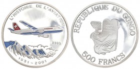 Conco 2002 500 Francs Silber 7g KM NEW Proof