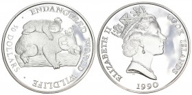 Cook Island 1990 50 Dollar Silber 19.4g selten Proof