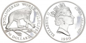 Cook Island 1990 50 Dolalr Silber 19.4g selten KM 52 Proof