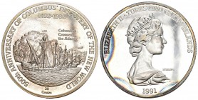 Cook Island 1991 20 Crown Silber KM 118.2 Proof