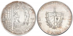 Cuba 1991 Pesos in Silber 12g KM 338 unz bis FDC