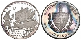 Cuba 1992 Pesos in Silber 20g Selten in dieser Erhaltung KM 371.2 Proof