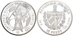Cuba 1996 10 Pesos Silber 20g selten KM 586 Proof