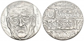 Finnland 1970 10 Markkaa Silber 22.7g selten KM 51 unz