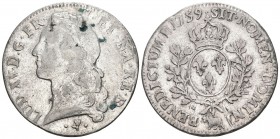 Frankreich 1559 Ecu Silber 29.6g Pau KM 518 ss