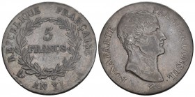 Frankreich AN 11 A 5 Francs Silber 24.9g KM 639.1 ss