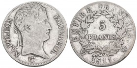 Frankreich 1812 I 5 Francs Silber 25g KM 694.7 ss-vz