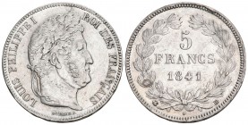 Frankreich 1849 K 5 Francs Silber 25g KM 756.4 ss+