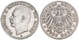 Baden 1912 3 Mark Silber 16.7g KM J 39 vz