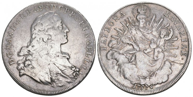 Bayern 1759 Madonnentaler Silber D.1952 ss