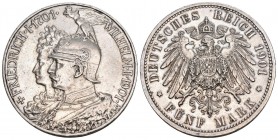 Preussen 1914 5 Mark Silber 27.77g Selten KM 536 bis unz