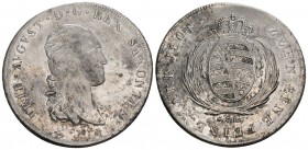 Sachsen 1902 5 Mark Silber 27.7g ss+