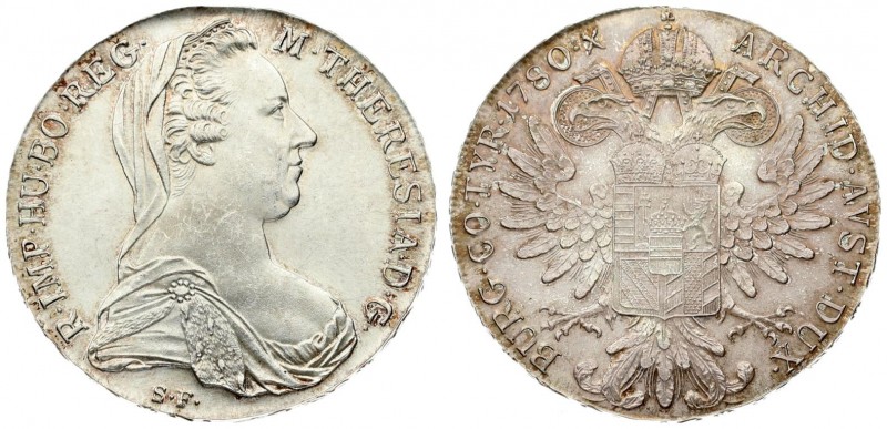 Austria 1 Thaler 1780 SF Restrike. Maria Theresia(1740-1780). Averse: Bust right...