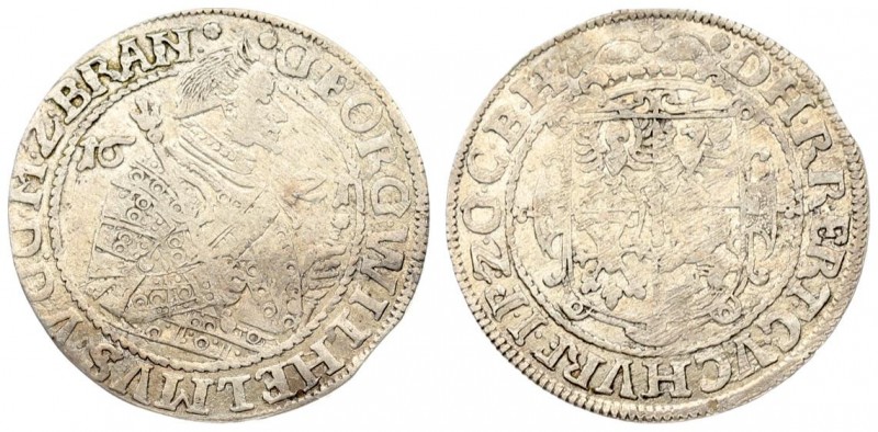 Germany Prussia 1 Ort 1621 Konigsberg. George William(1619-1640). Date 16-21 on ...