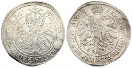 Germany NURNBERG 1 Thaler 1637 (b) Ferdinand II(1619-1637). Averse: Three shields dividing date above. Reverse: Crowned imperial eagle. Silver. KM 94;...