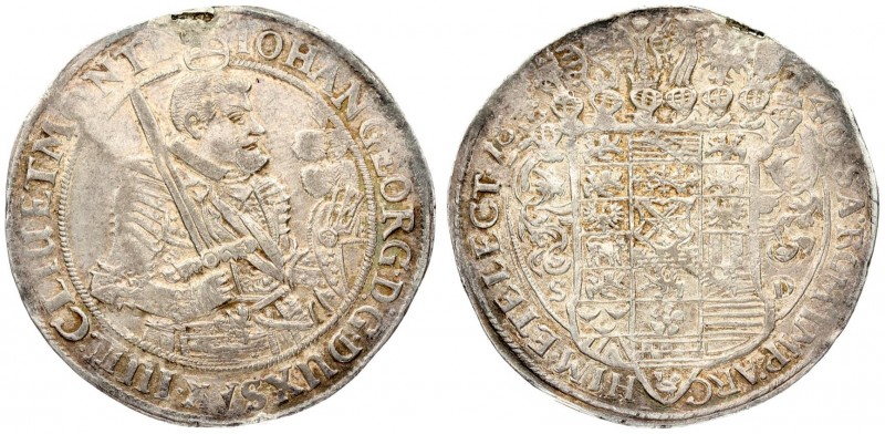 Germany Saxony 1 Thaler 1640 SD Johann George I.(1615-1656). Averse: Bust right ...