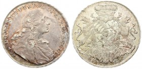Germany Bavaria 1 Thaler 1758 Maximilian III. Joseph(1745-1777). Averse: Draped bust to right continuous legend not broken at top. Averse Legend: D G ...