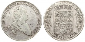 Germany Saxony 1 Thaler 1766 EDC. Xaver Administrator (1764-1768). Averse: Bust right. Averse Legend: XAVERIVS D:G: REG: PR: POL: & LITH: DVX SAX: . R...