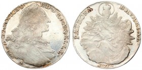 Germany Bavaria 1 Thaler 1770 A Maximilian III Josef(1745-1777). Averse: Draped bust to right head breaks legend at top. Averse Legend: D • G • MAX • ...