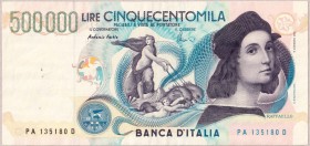 Italy 500000 Lire 1997 Banknote. Banca d'Italia. Pick 118