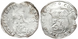 Netherlands UTRECHT 1 Silver Ducat 1699 Averse: Standing armored Knight with crowned shield of Holland at feet. Averse Legend: MO NO : ARG : PRO - CON...