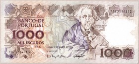 Portugal 1000 Escudos 1994 Banknote. 1994-03-03. KM:181k