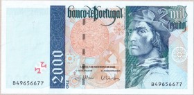 Portugal 2000 Escudos 2000 Banknote. 2000-11-07. P.189b