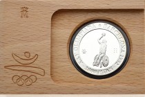 Spain 2000 Pesetas 1992 Olympics Barcelona '92. Juan Carlos I(1975-2014). Averse: Conjoined busts of King and Crown Prince right. Reverse: Wheelchair ...