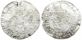 Spanish Netherlands BRABANT 1 Patagon 1622 Antwerp. Philip IV(1621-1665). Averse: Crowned shield of Philip IV in fleece collar. Reverse Legend: …DVX B...