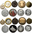 Vatikan Medal 1914-2013 European countries Medals depicting Popes. Lot of 9 Medal