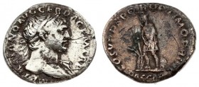 Roman Empire 1 Denarius 110 Trajanus AD 98-117. 110 AD. Rome mint. Avers : IMP TRAIANO AVG GER DAC P M TR P. Revers : COS V P P S P Q R OPTIMO PRINC//...