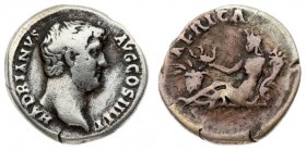 Roman Empire 1 Denarius 134 Hadrianus AD 117-138. 134-138 AD. HADRIANVS AVG COS III P P; laureate head right / AFRICA. Africa reclining left holding s...