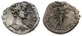 Roman Empire 1 Denarius 198 Caracalla 196-217. 198 Rome. Averse title: M AVR ANTON - CAES PONTIF. Averse description: Bust of Caracalla bare head on t...