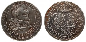 Poland 6 Groszy 1596 Malbork. Sigismund III Vasa (1587-1632). Crown coins 1596 Malbork; small bust of the king. Silver. Kop. 1240 (R1) RARE