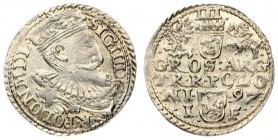 Poland 3 Groszy 1597 Sigismund III Vasa (1587-1632). Crown coins 1597 Olkusz ; the end of the LI legend. Silver. Iger O.97.2.h