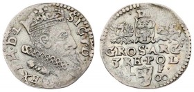 Poland 3 Groszy 1600 Lublin. Sigismund III Vasa (1587-1632) - crown coins 1600. Lublin. Bust with a ruff; medium head with a fan under the ruff; a cro...
