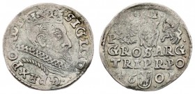 Poland 3 Groszy 1601 Poznan. Sigismund III Vasa (1587-1632) - crown coins 1601. Poznan. Letter P next to Orle. Silver. Iger P.01.2.a