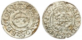 Poland 1/24 Thaler 1618 Sigismund III Vasa (1587-1632)- Crown coins 1618 Bydgoszcz; SIGI 3 in the inscription on the obverse; variety with the Sas coa...