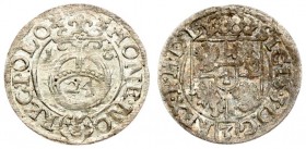 Poland 1/24 Thaler 1618 Sigismund III Vasa (1587-1632)- Crown coins 1618 Bydgoszcz; SIGIS in the inscription on the obverse; variety with the Sas coat...